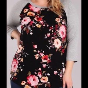 Black background Raglan